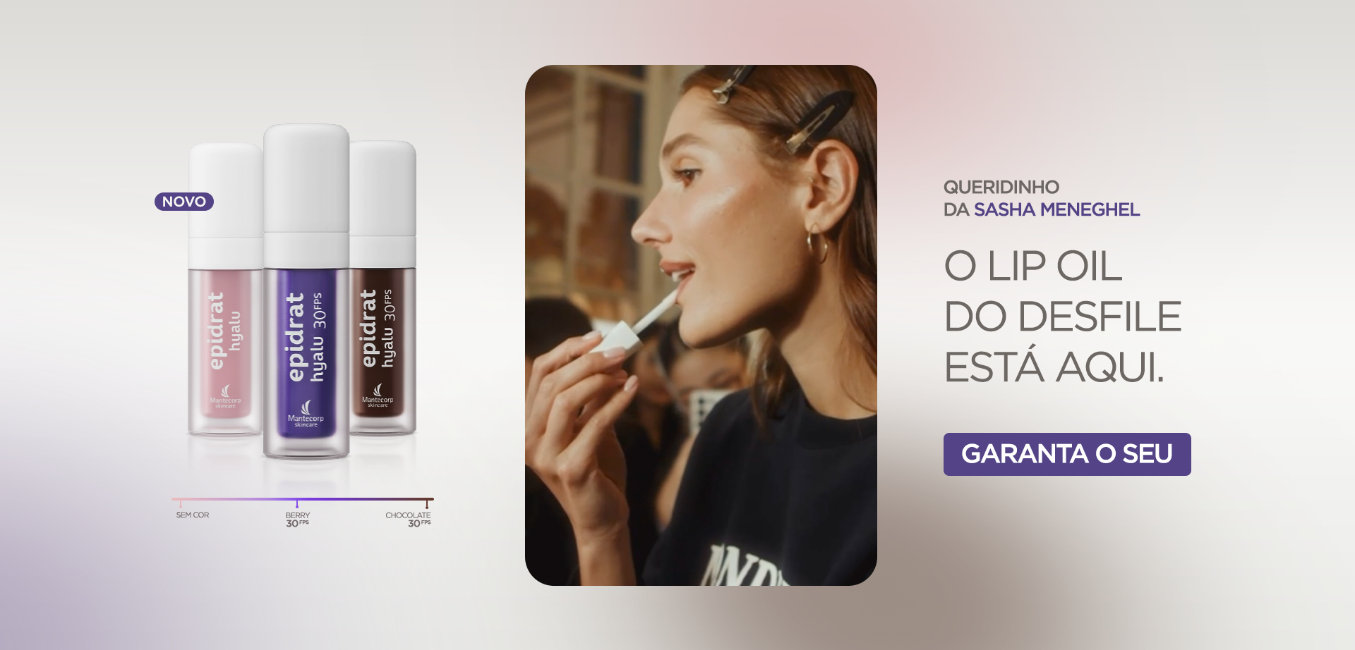 banner lançamento lip oil